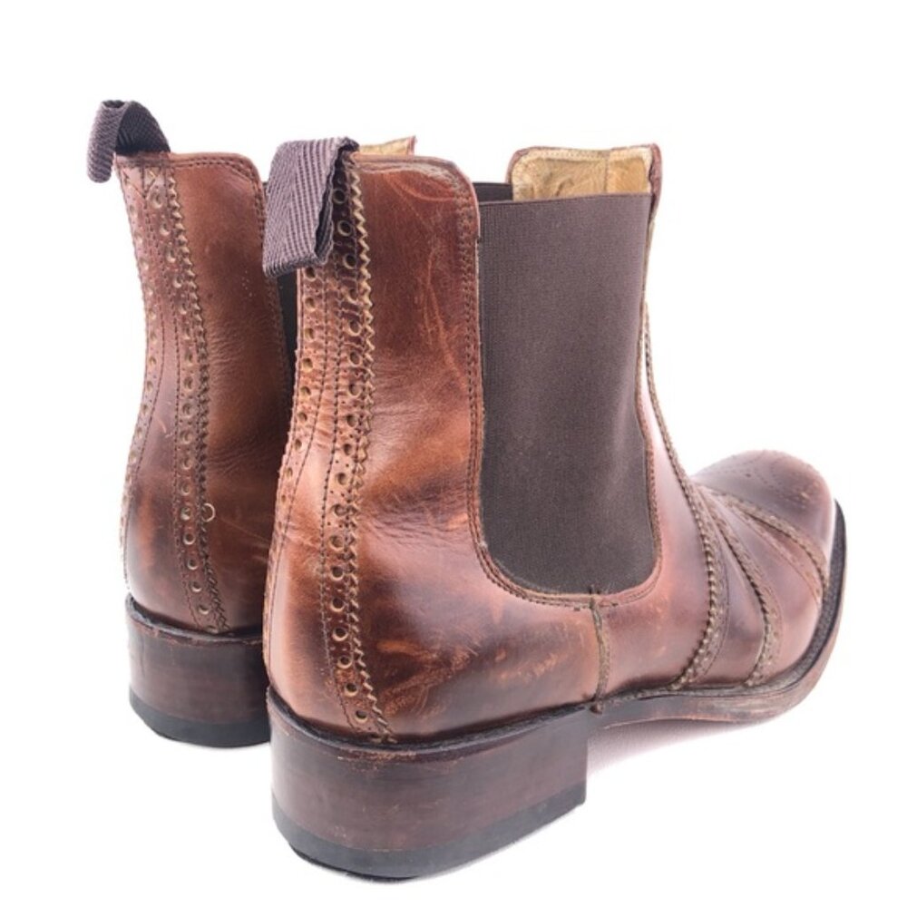 PAUL STUART BROGUE CHELSEA BOOTS (SIZE 11) - Picture 6 of 7